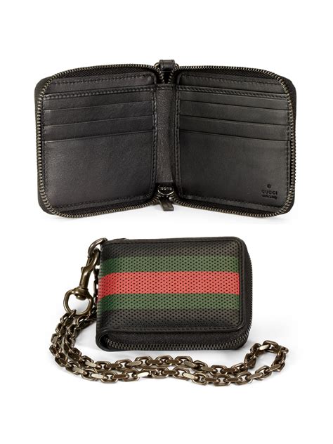 gucci wallet in chain|Gucci chain wallet men.